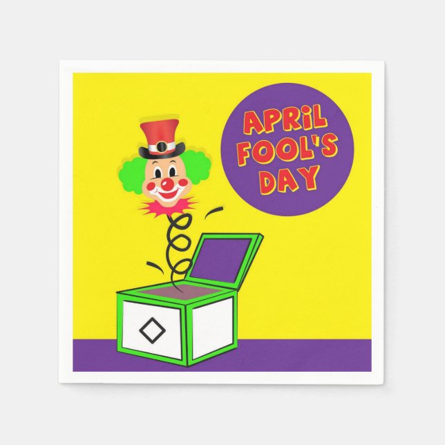 April Fools Paper Napkins (Front)