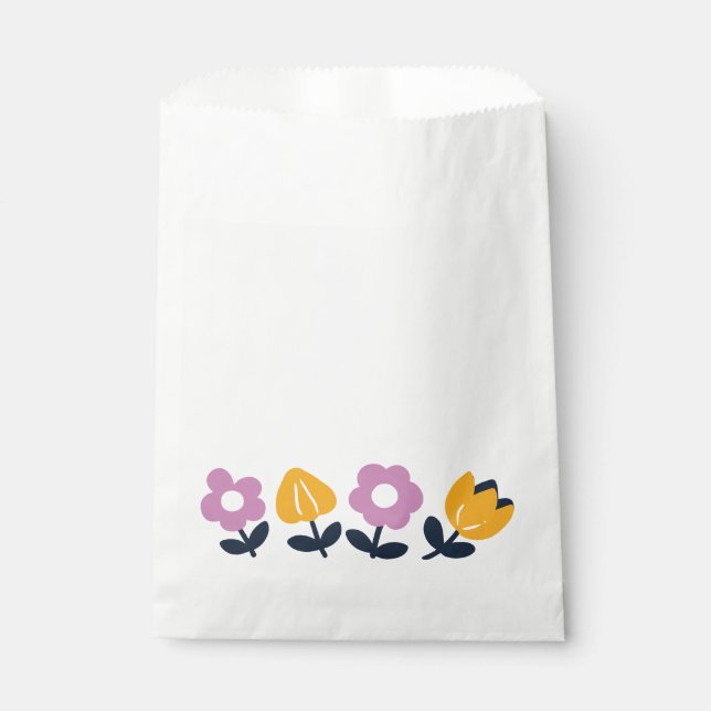 April Hugs and Wet Noses – Floral Part Favour Bags (Front)