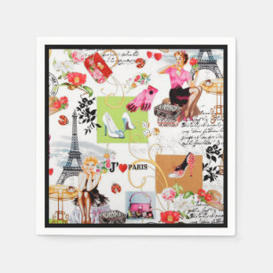 April in Paris 2 Napkin