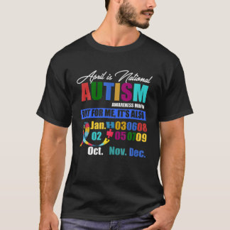 April Is National Autism Awareness Month Autistic T-Shirt