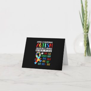 April is National Autism Awareness Month Invitation