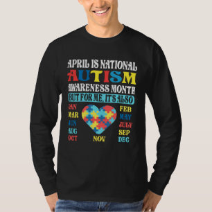 April is National Autism Awareness Month Kids Boy  T-Shirt