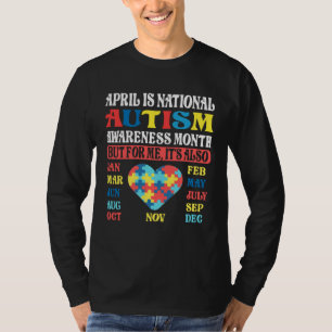April is National Autism Awareness Month Kids Boy  T-Shirt