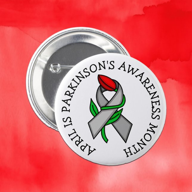 April is Parkinson's Awareness Month  6 Cm Round Badge (Creator Uploaded)