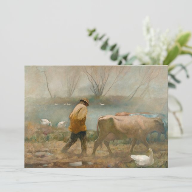April Rain by Newell Convers Wyeth Invitation (Standing Front)