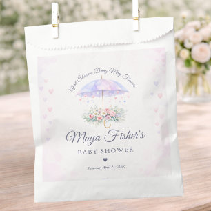 April Showers Bring May Flowers Baby Shower Favour Bags