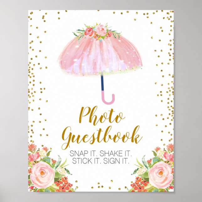 April Showers Bring May Flowers Photo Guestbook (Front)