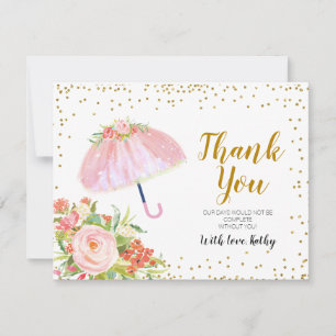 April Showers Bring May Flowers Thank You Card