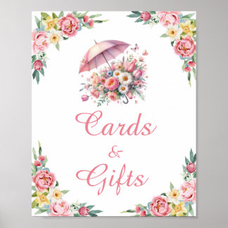 April Showers Brings May Flowers Cards and Gifts Poster