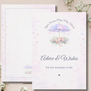 April Showers May Flowers Advice & Wishes Card