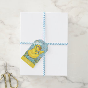 APRIL SHOWERS & MAY FLOWERS CHICK GIFT TAGS Set