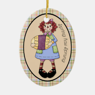 April "Spring has Sprung" Annie Ornament