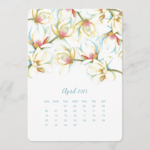 April Stand Alone Calendar Magnolia Menu