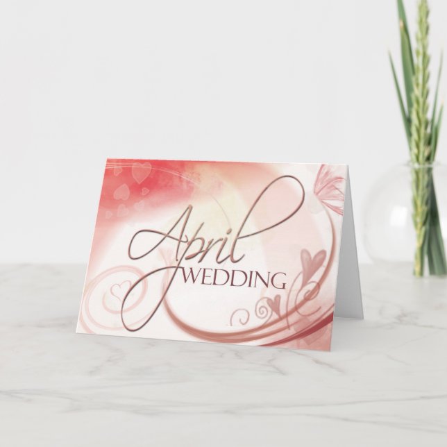 April Wedding Card (Front)