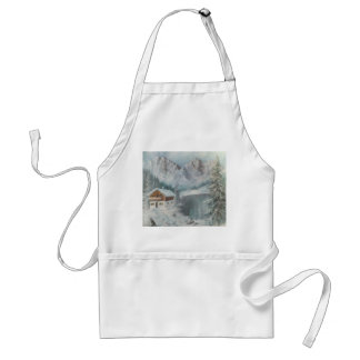 Apron Ann Hayes Painting Bavarian Snow Dream