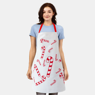 Apron (ao) - Red Candy Canes