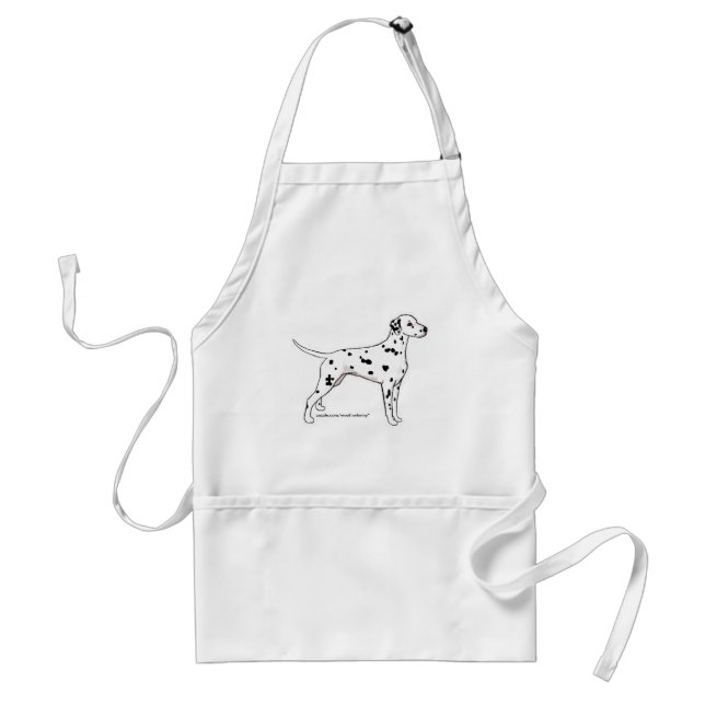Apron: Black-Spotted Dalmatian Standard Apron (Front)