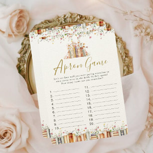 Apron Bridal Shower Game New Chapter Storybook