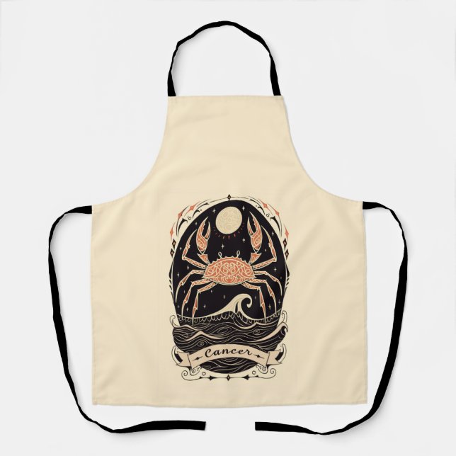 Apron Cancer Celestial Zodiac Art (Front)