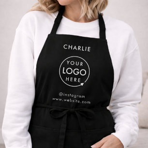 Apron Company Logo   Employee Staff Name Aprons