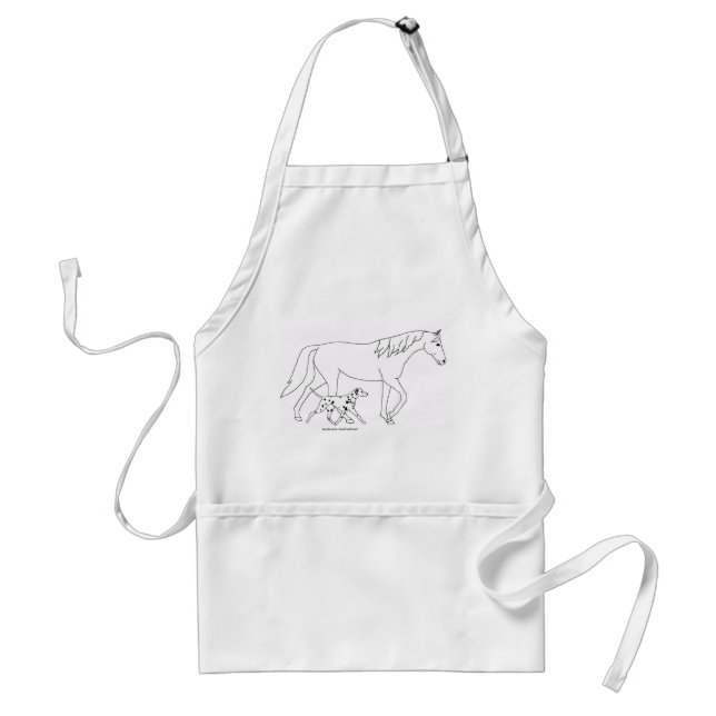Apron: Dalmatian & Horse Standard Apron (Front)