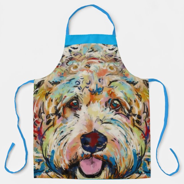 Apron - Doodle Dog Design (Front)