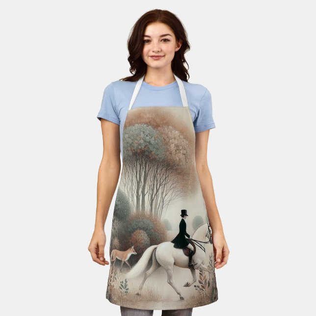 Apron Equestrian Elusive Fox Hunt (Worn)