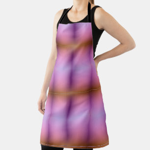 Apron featuring a gradient pattern in pink, purple