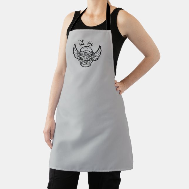  Apron featuring a hamburger. (Insitu)