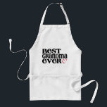 Apron for Grandma<br><div class="desc">Perfect gift for Grandma. White apron with "Best Grandma Ever".  Every grandmother would love to receive this as a birthday or mother's day present. Even great for no occasion at all !</div>