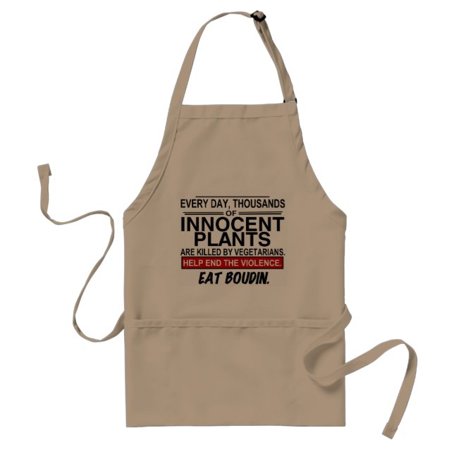 APRON, HELP END THE VIOLENCE CAJUN STYLE!! STANDARD APRON (Front)