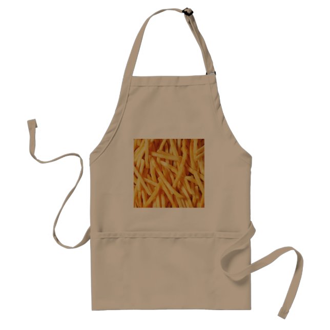 apron, khaki, french, fries standard apron (Front)