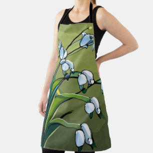 apron: Lovely Lily: A Delicate Dance of Springtime Apron