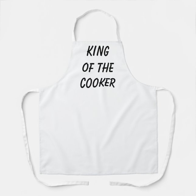 Apron Men's King of the cooker design  (Front)