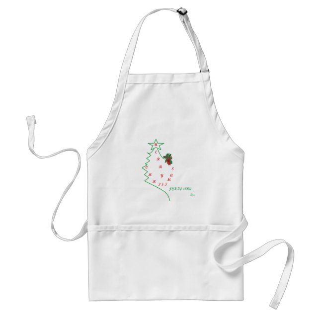 Apron : MERRY CHRISTMAS (Front)