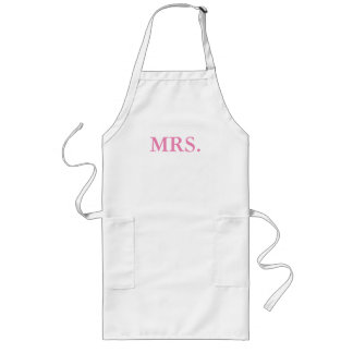 APRON-MR. AND MRS. BRIDE AND GROOM LONG APRON