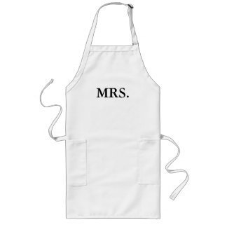 APRON-MR. AND MRS. BRIDE AND GROOM LONG APRON