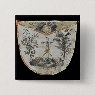 Apron of a Master of the Order of the Rose-Croix 15 Cm Square Badge