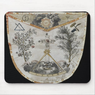 Apron of a Master of the Order of the Rose-Croix Mouse Pad