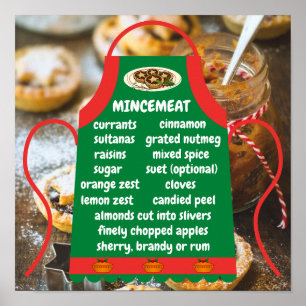 Apron of Mincemeat Ingredients Poster