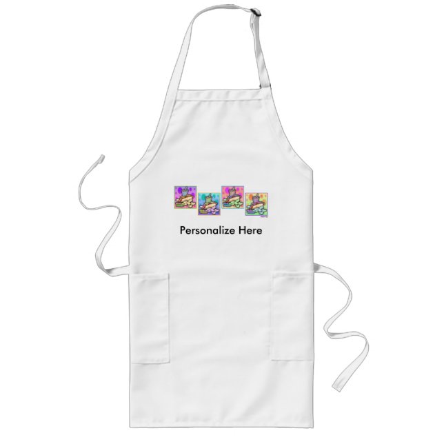 Apron - Pop Art Hot Dog with Chips and a Drink (Front)
