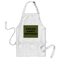 Apron Proud Army Retiree