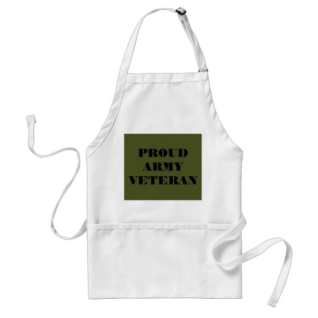 Apron Proud Army Veteran (Front)