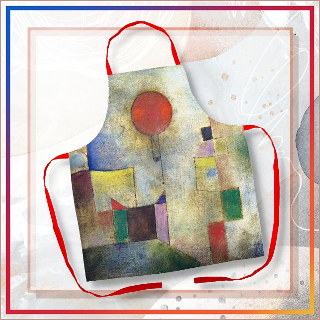 APRON - Red Balloon - An Abstract by Paul Klee (Creator Uploaded)