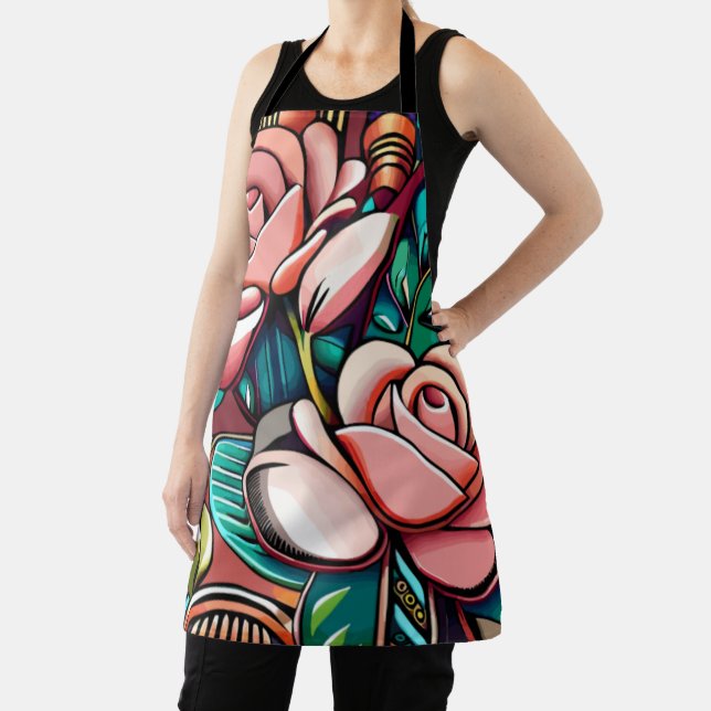 apron: roses apron (Insitu)