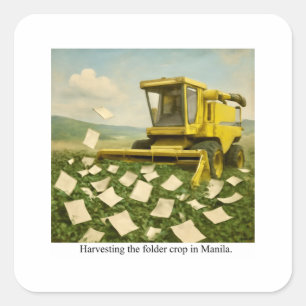 Apron Square Sticker