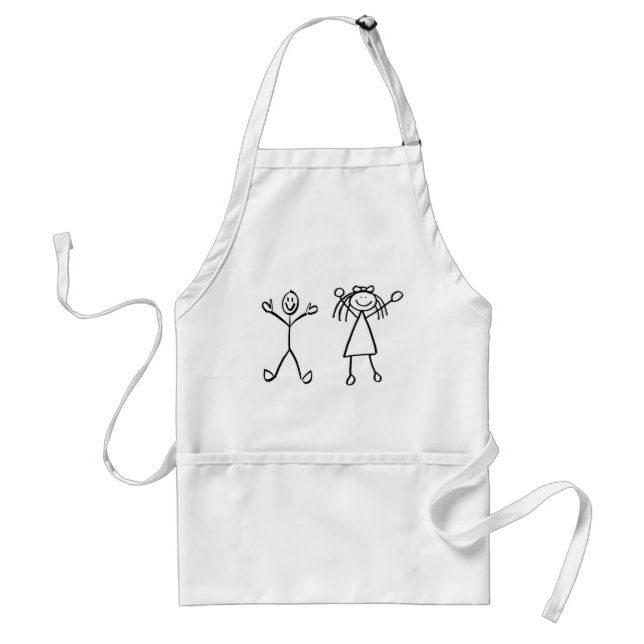 Apron/Stick Figure Standard Apron (Front)