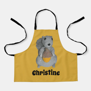 Apron - Toy Squirrel with Acorn