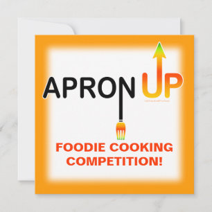 APRON UP! PARTY or EVENT INVITATIONS