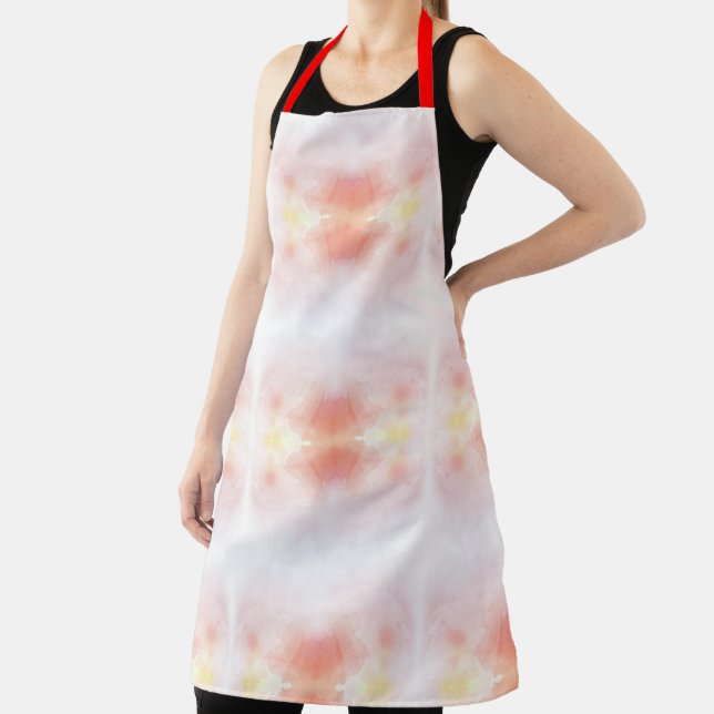 Apron with a red strap, featuring a soft (Insitu)